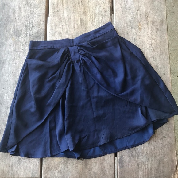 Dreampop Other - Dreampop Cynthia Rowley Navy Silky Miniskirt NEW